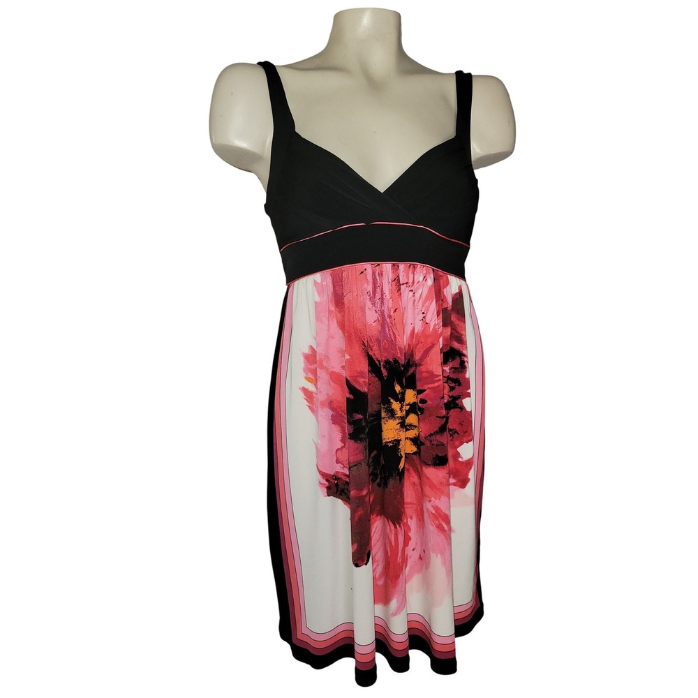 Jodi Kristopher Floral Empire Waist Dress pink beach coastal vacation travel S